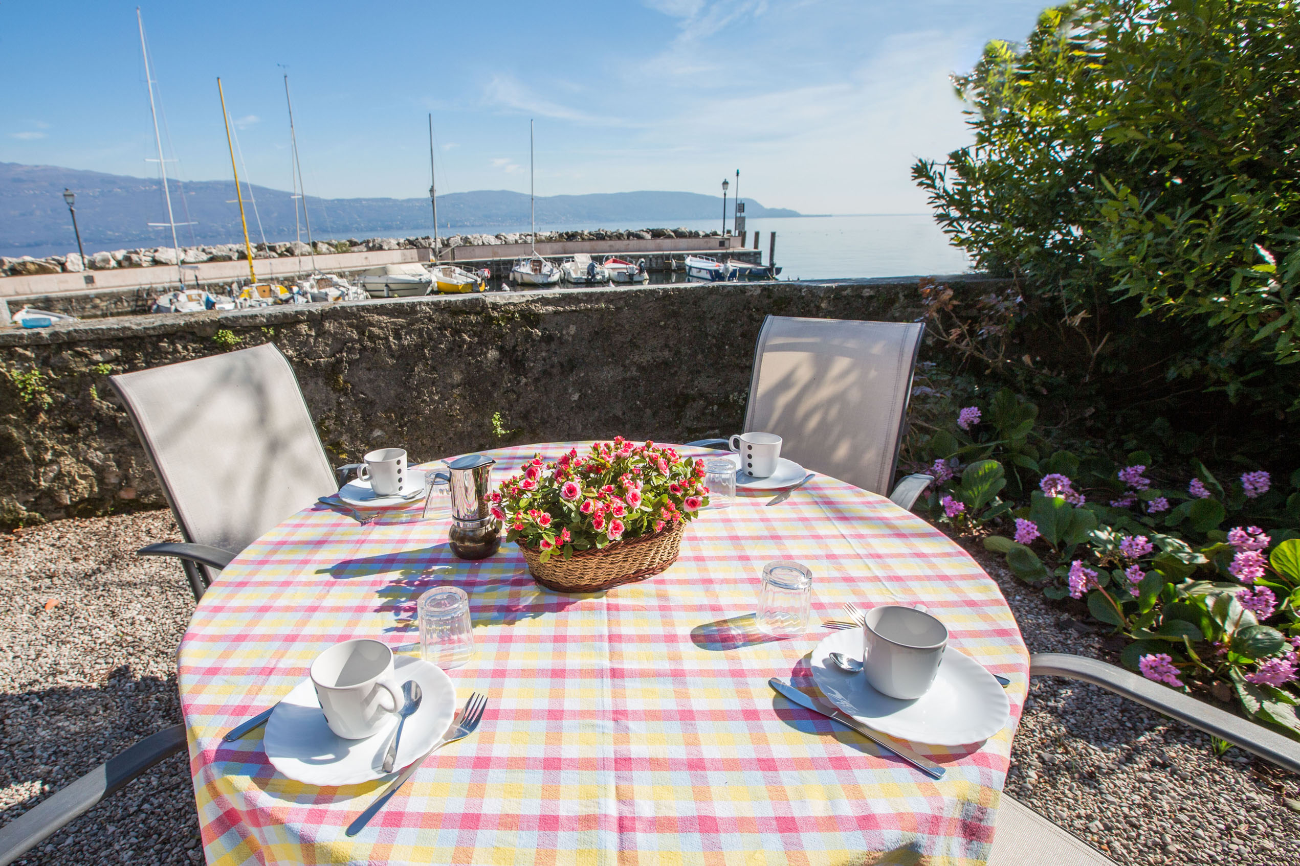 table in the garden